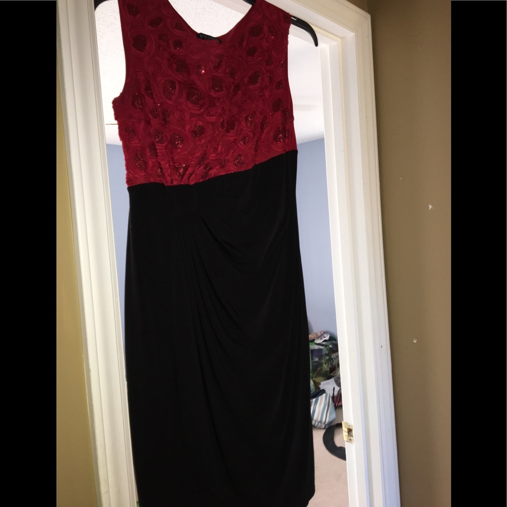 Red and Black Dress